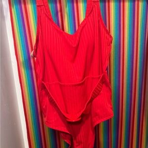 Shade & Shore Red Swimsuit